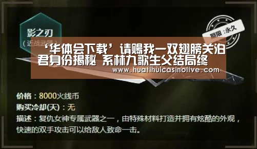 ‘华体会下载’请赐我一双翅膀关泊君身份揭秘 系林九歌生父结局终洗冤(图2) 华体会真人